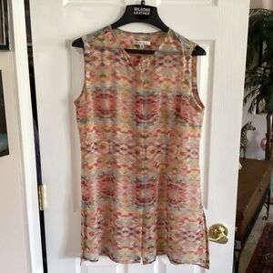 CABI Sleeveless Printed Blouse